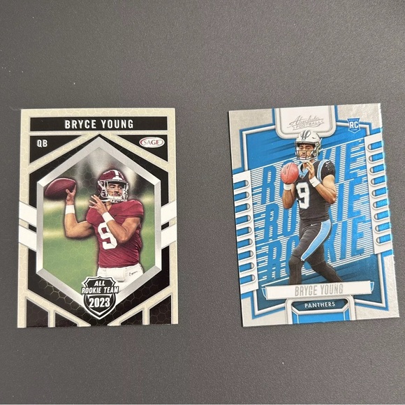 Lot 4 Bryce Young 2022 2023 Rookie Draft Ungraded Trading Cards Leaf Panini Sage - Picture 3 of 5